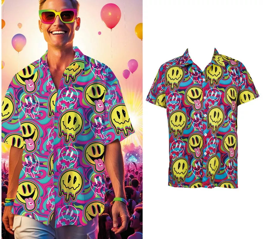 Translation missing: en.Camisa Psicodélica Smile para hombre