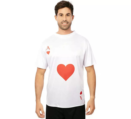 Camiseta blanca As de Corazones adulto