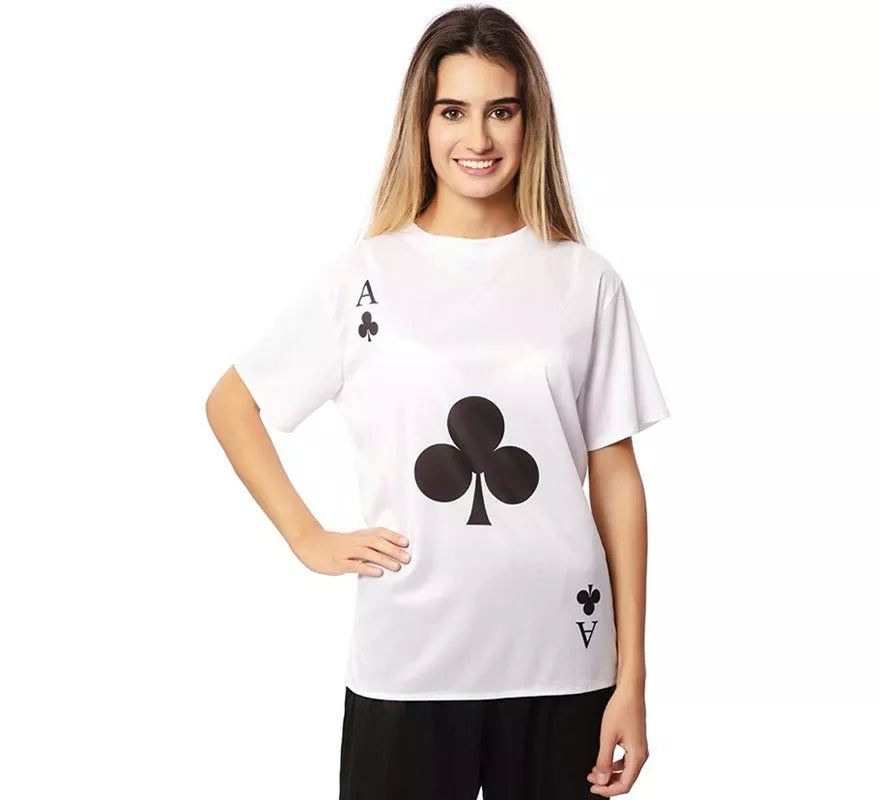 Camiseta blanca As de Trébol adulto