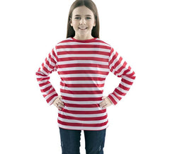 Red and white striped t-shirt for children