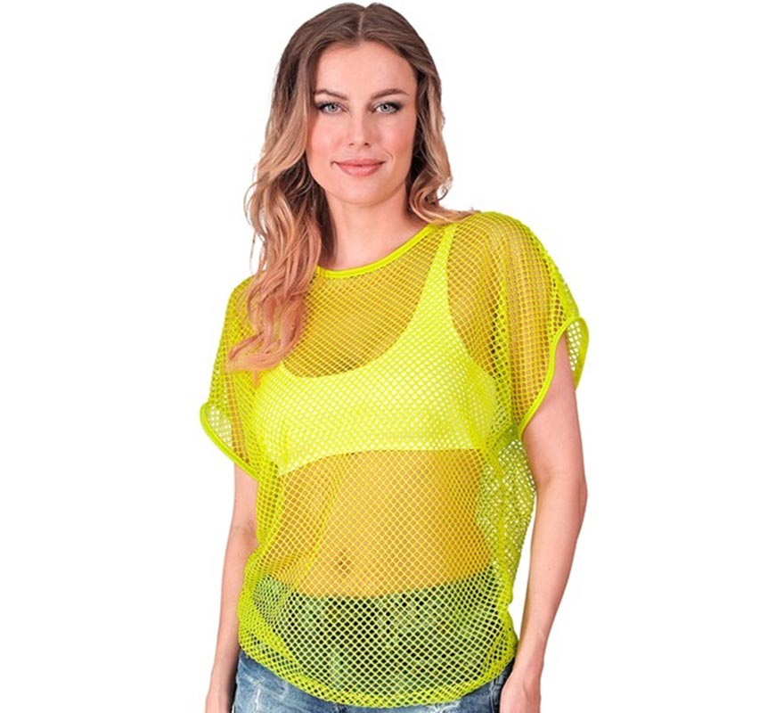 Translation missing: en.Camiseta de Malla amarilla neón para mujer