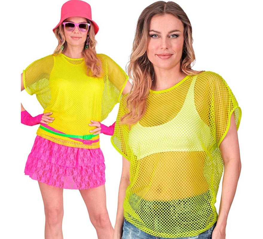 Translation missing: en.Camiseta de Malla amarilla neón para mujer