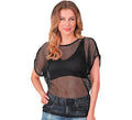 Camiseta de Malla negra para mujer