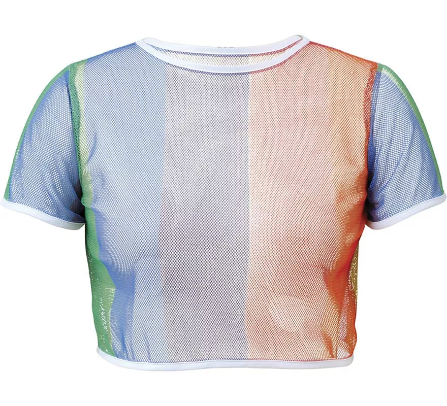 Translation missing: en.Camiseta de Rejilla Arcoíris para mujer