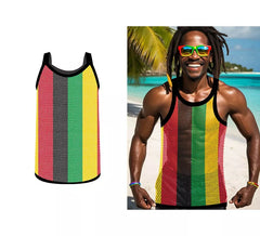 Men's Multicolored Jamaica Mesh Shirt