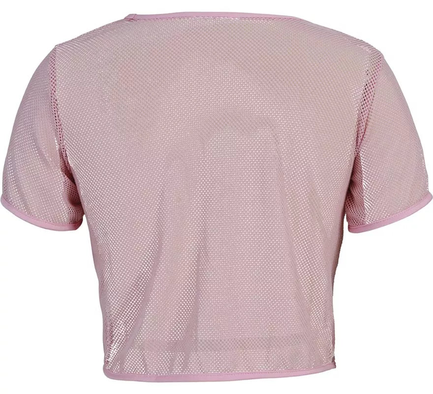 Translation missing: en.Camiseta de Rejilla Party Girls rosa para mujer