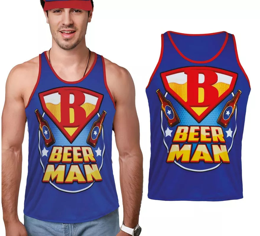 Translation missing: en.Camiseta de Tirantes BeerMan para hombre