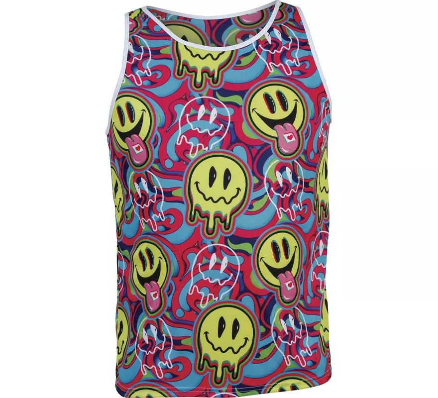 Camiseta de Tirantes Psicodélica Smile para hombre