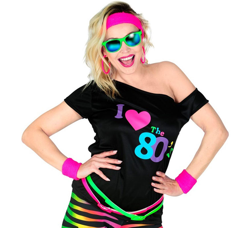 Camiseta Disco Años 80 para mujer