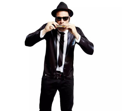 Camiseta disfraz Bluesman para hombre