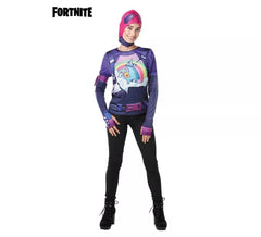 Brite Bomber Fortnite Hooded Costume T-shirt for women