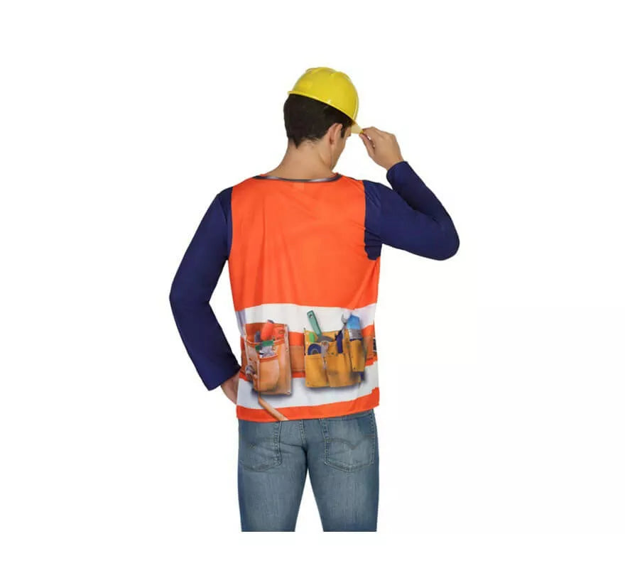 Translation missing: en.Camiseta disfraz de Albañil para hombre