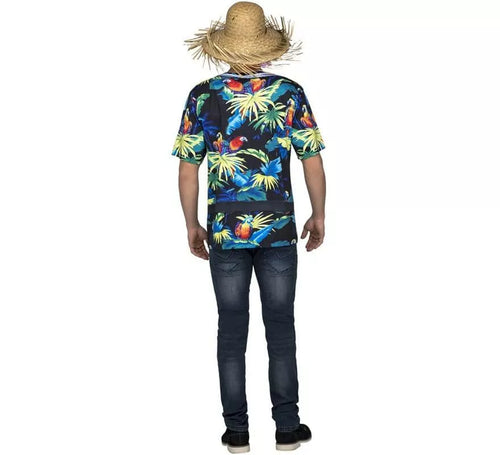 Camiseta disfraz de Hawaiano para hombre
