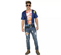 Camiseta disfraz de Policía forzudo para hombre