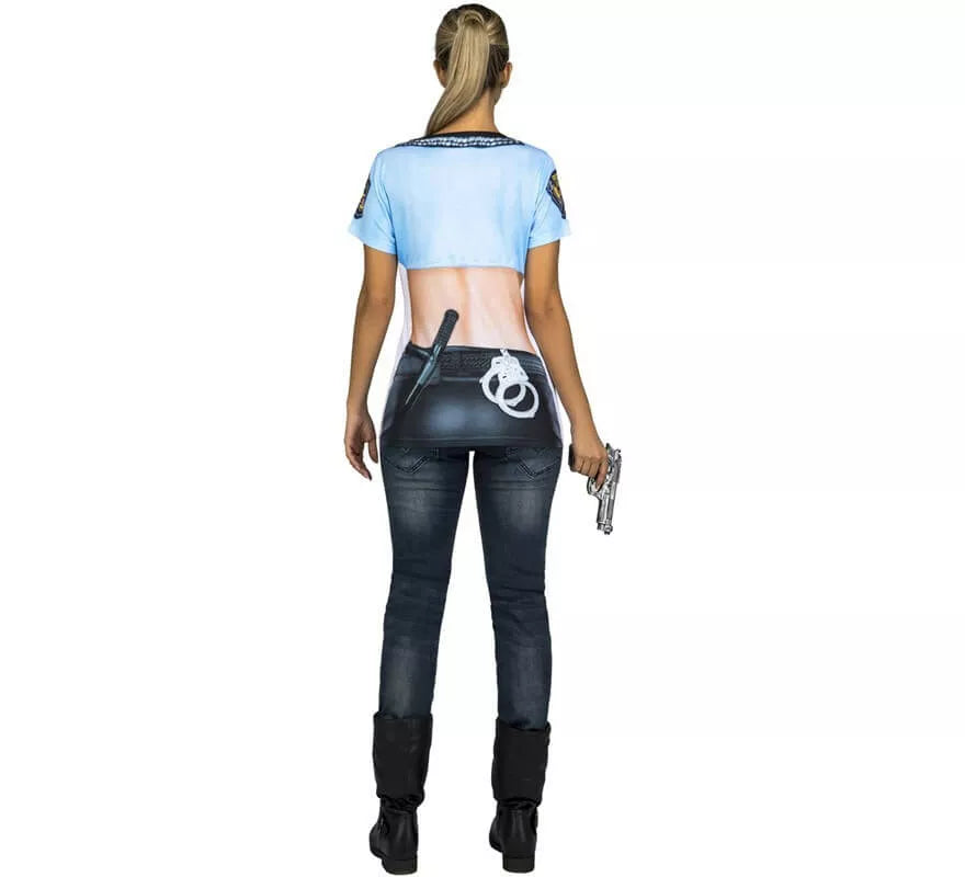Translation missing: en.Camiseta Disfraz de Policía para mujer