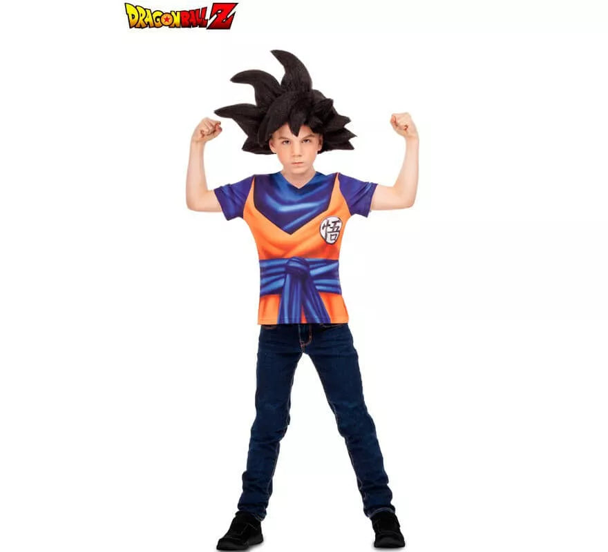 Translation missing: en.Camiseta disfraz de Son Goku para niño