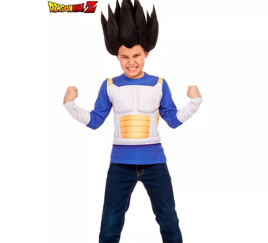 Translation missing: en.Camiseta disfraz de Vegeta para niño