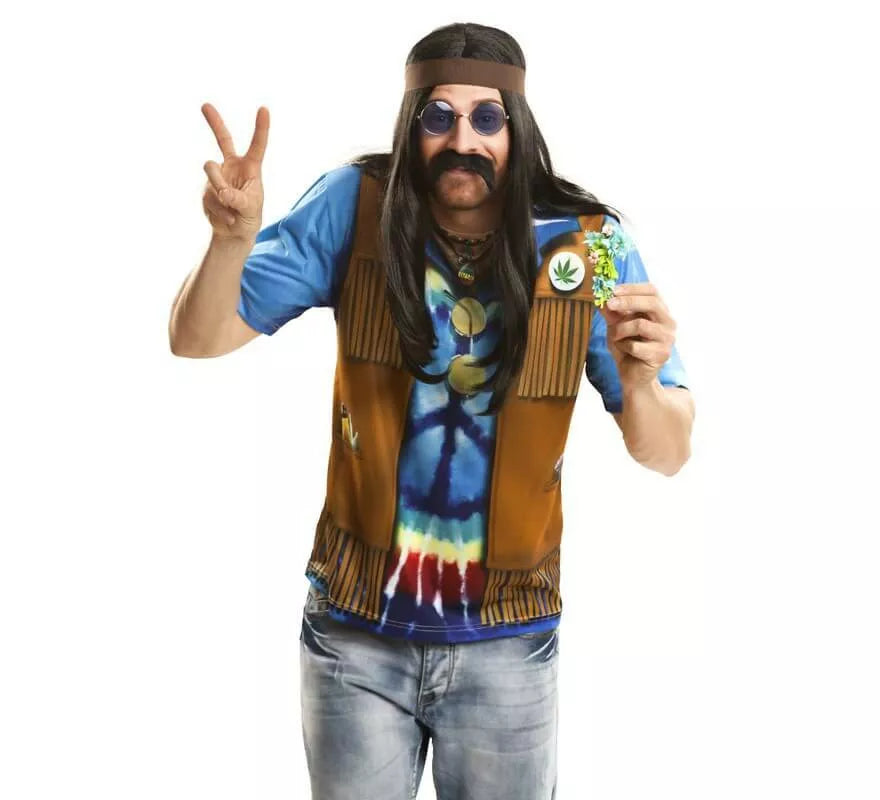 Translation missing: en.Camiseta disfraz hippie para hombre