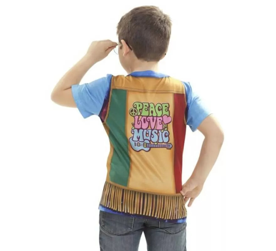Translation missing: en.Camiseta disfraz Hippie para niño