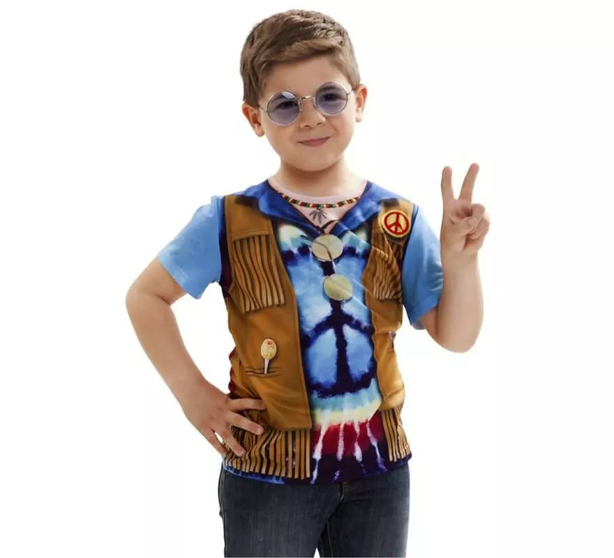 Translation missing: en.Camiseta disfraz Hippie para niño