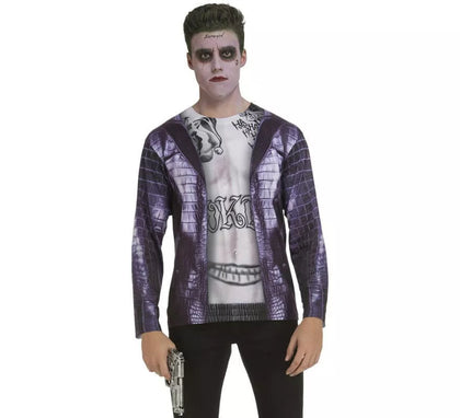 Camiseta disfraz Joker Suicida para hombre