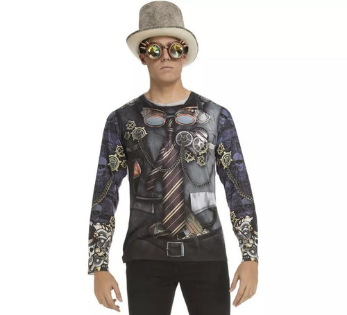 Camiseta disfraz Steampunk para hombre