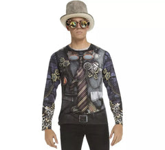Steampunk costume t-shirt for men