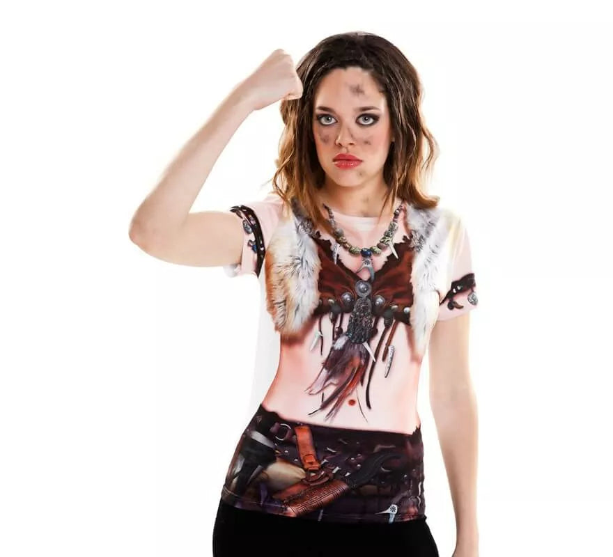 Translation missing: en.Camiseta disfraz Viking Girl para mujer