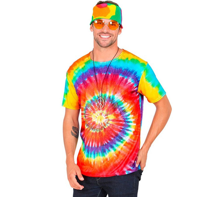 Camiseta Hippie Tie-Dye para adultos