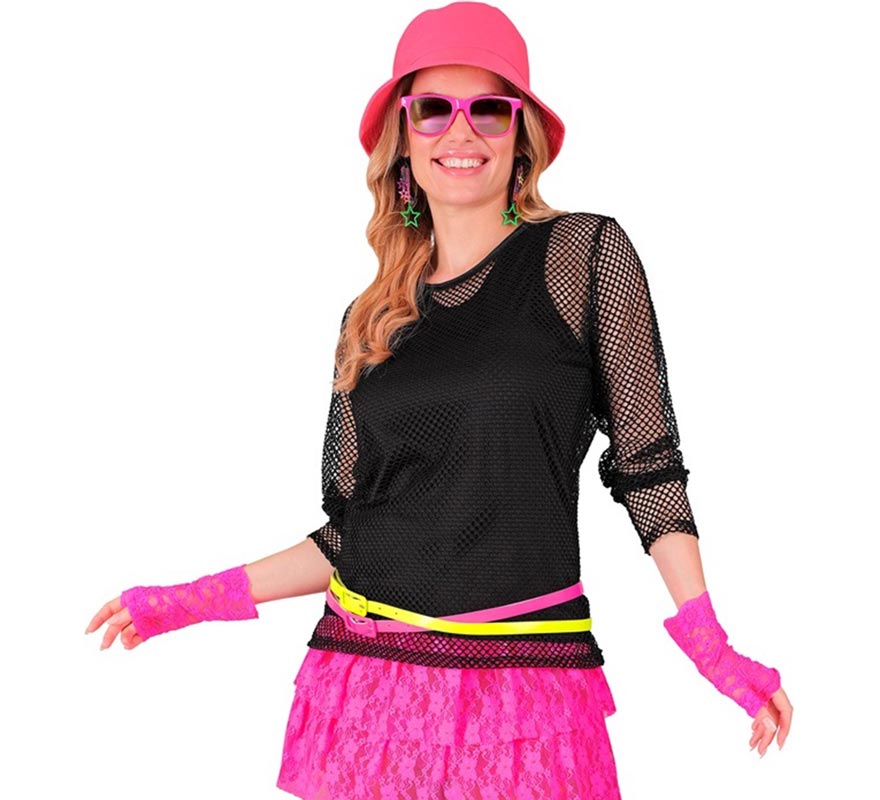 Translation missing: en.Camiseta manga larga de Malla negra para mujer