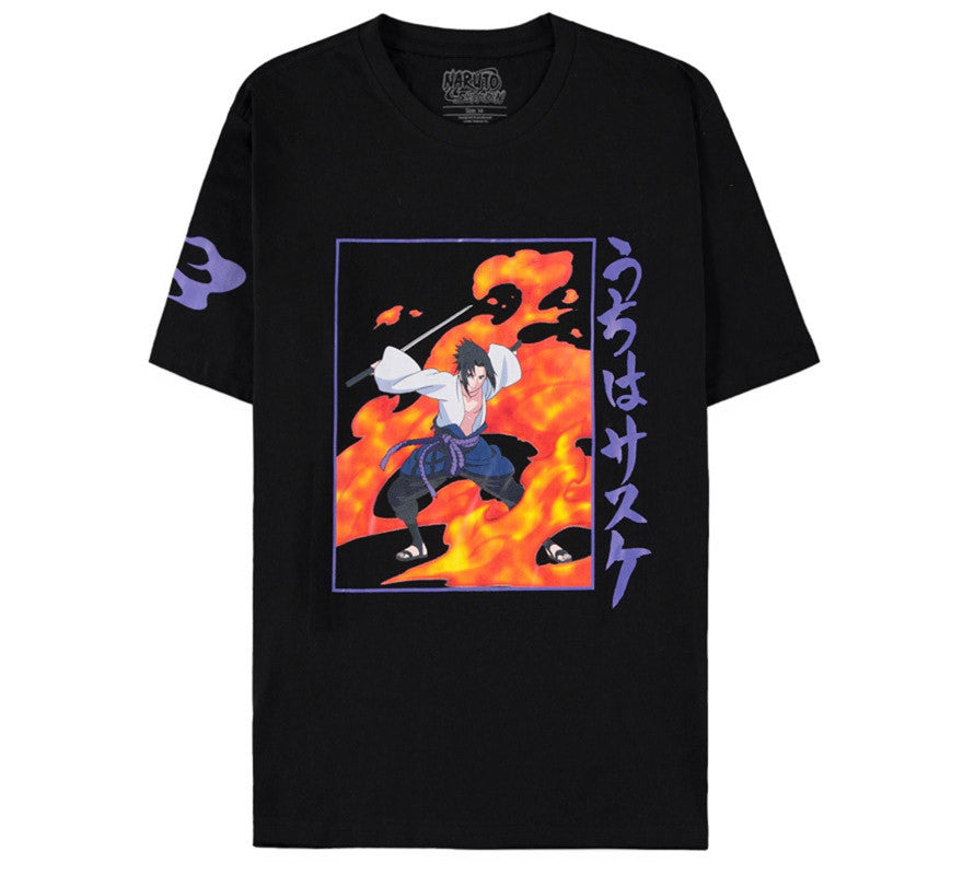 Camiseta Naruto Sasuke Fire
