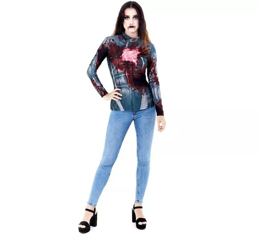 Translation missing: en.Camiseta o Disfraz de Zombie para mujer