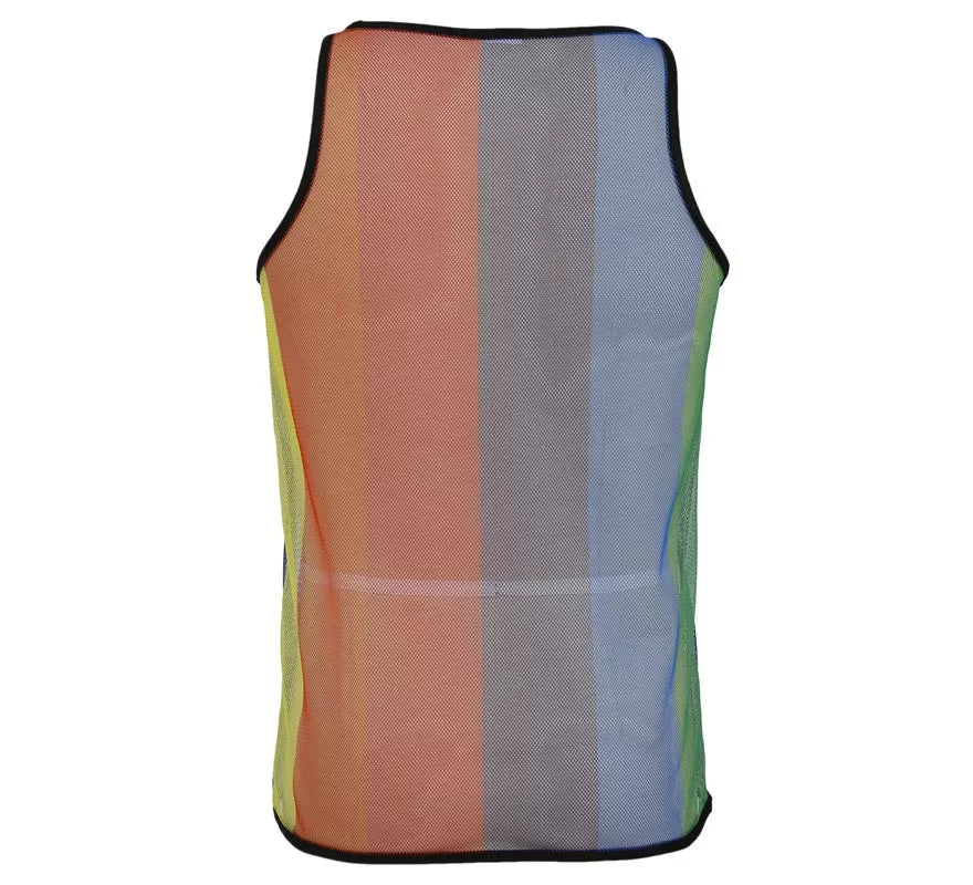 Camiseta Tirantes de Rejilla Arcoíris para hombre
