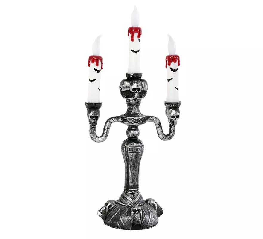Translation missing: es.Candelabro Calaveras con luz de 385x12x17 cm