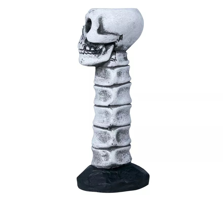 Candelabro con Calavera de 17 cm