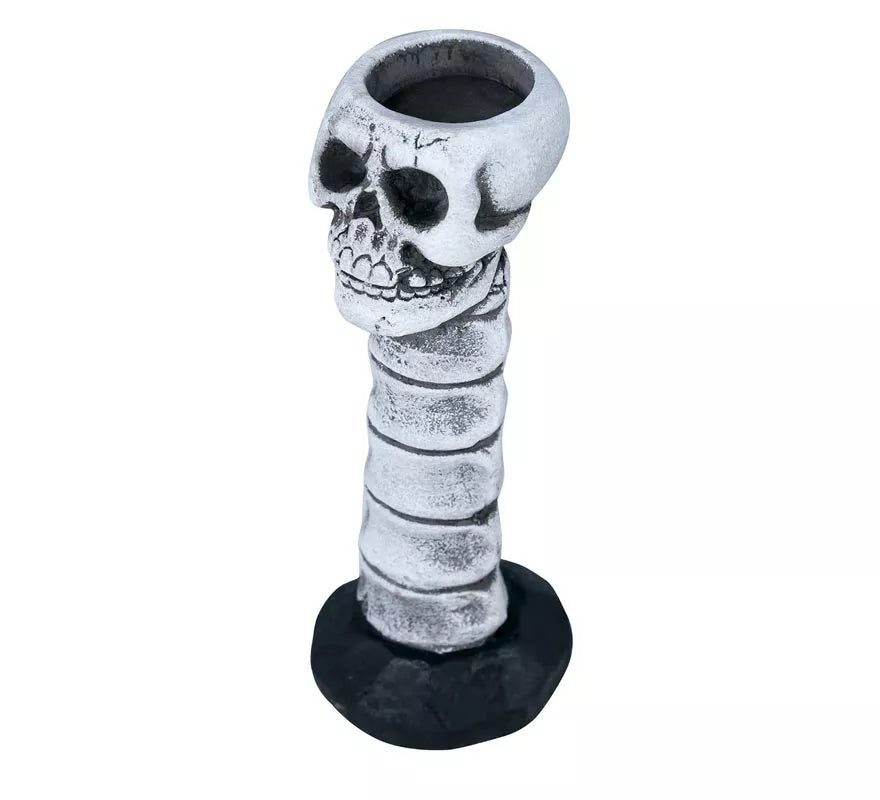 Candelabro con Calavera de 17 cm