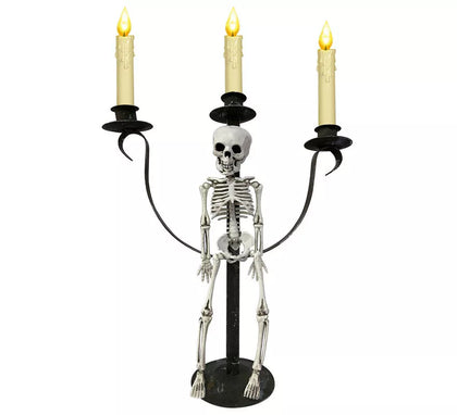 Candelabro con Esqueleto de 30X5,5X33,5 cm