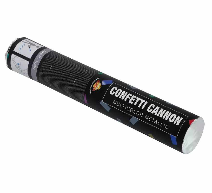 Cañón Confetti Kabuki Metálico Multicolor de 30 cm
