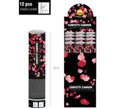 Kabuki Cannon or tube of 50 cm red rose petals for Weddings