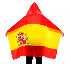 Spanish Flag Cape with Hood 150x90 cm