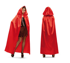 Red Hooded Cape for Women
