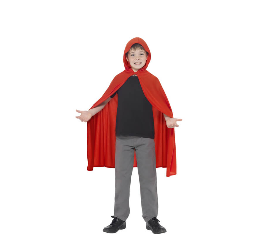 Capa con capucha Roja para niños