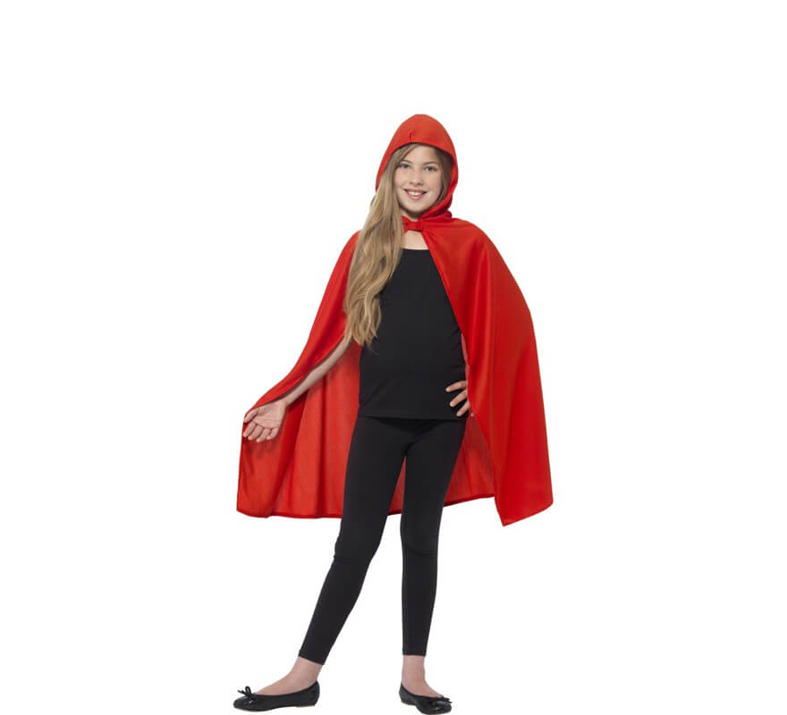 Capa con capucha Roja para niños