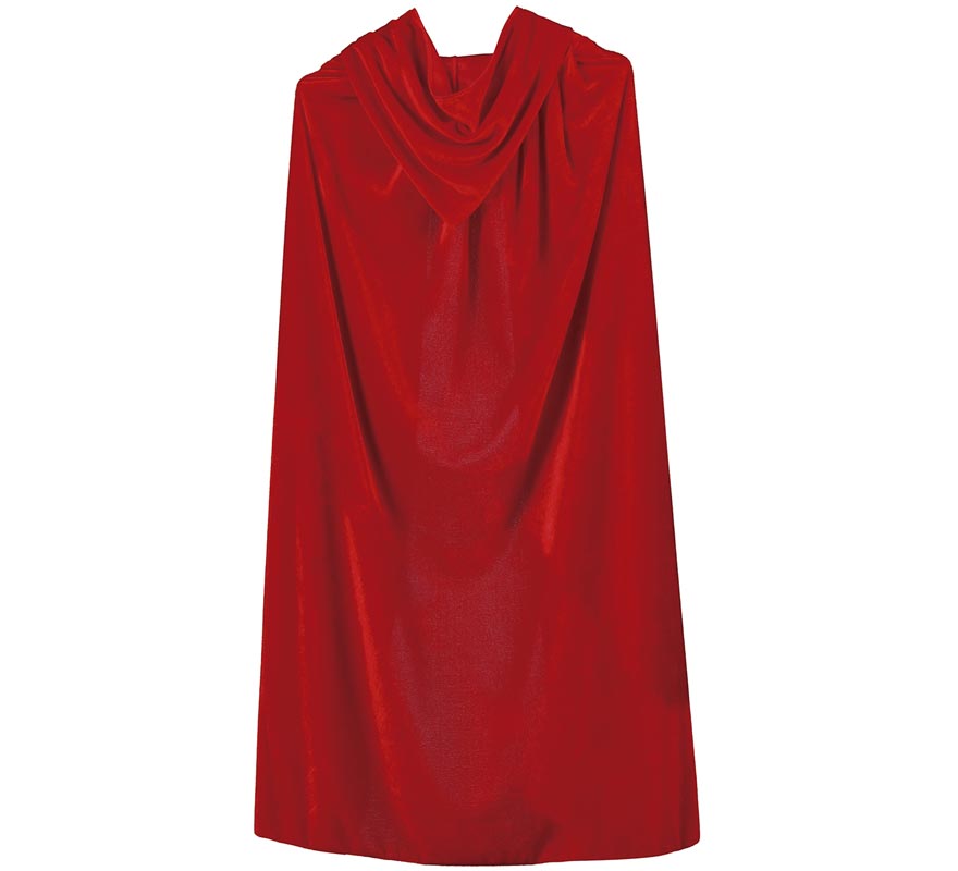 Capa con Capucha Roja Terciopelo para niños 100 cm