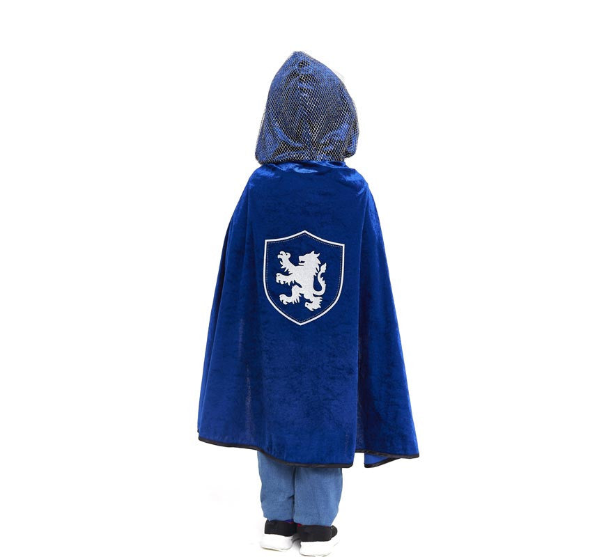 Capa de Caballero azul con capucha infantil