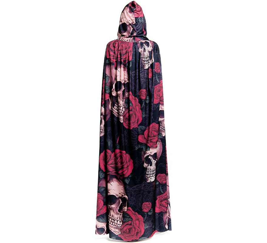 Translation missing: en.Capa de Calavera con Rosas de 185 cm