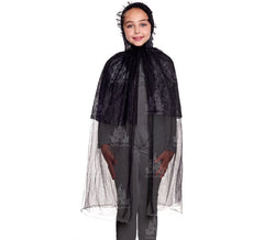Children's Black Lace Cape 90 cm