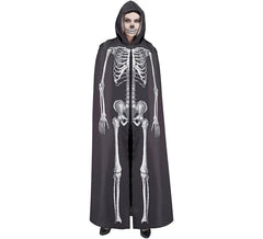 145cm Hooded Skeleton Cape
