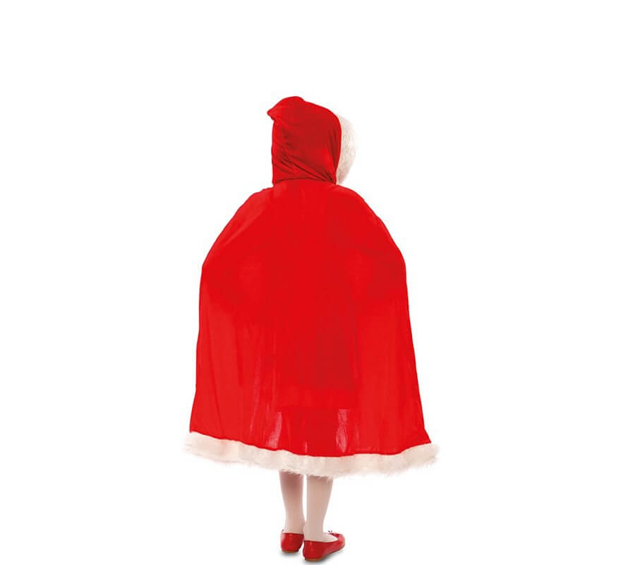 Capa de Mamá Noel para niña