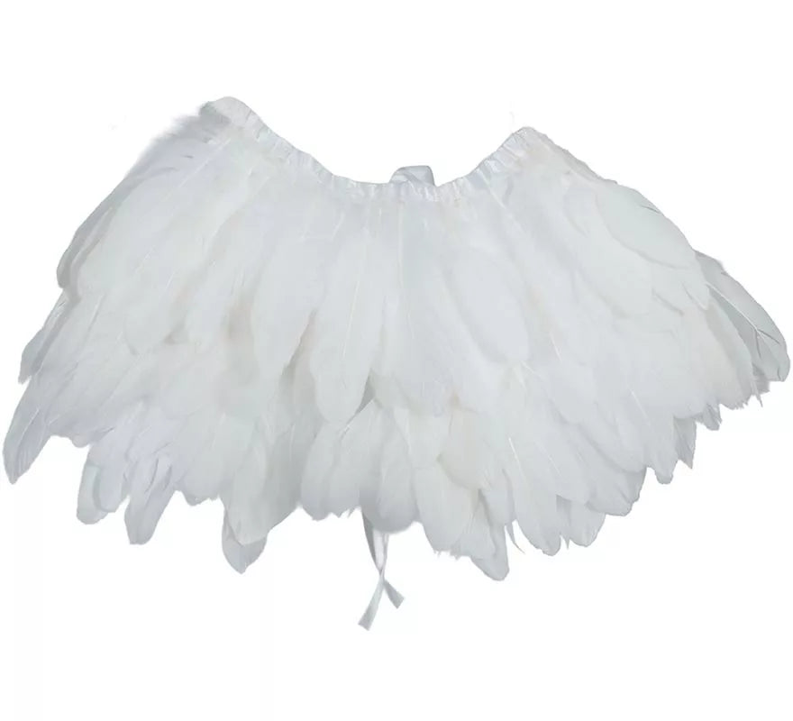 Capa de Plumas blancas de 30x90 cm